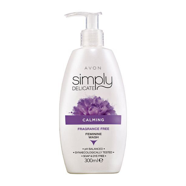 Simply Delicate - Zklidňující dámský neparfémovaný gel pro intimní hygienu - : 300ml Avon