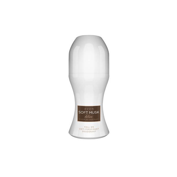 Kuličkový deodorant antiperspirant Soft Musk Delice -: 50ml Avon