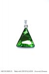 Přívěsek Swarovski Elements Delta Emerald