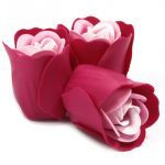 Sada 3 Mýdlových Květů - Růžové Růže AWGifts