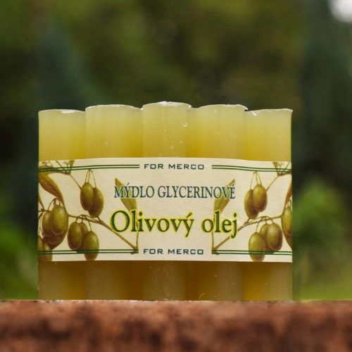 Mýdlo přírodní kosmetické vlnka OLIVA 100g glycerinové For Merco