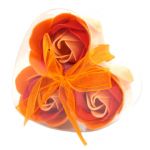Sada 3 Mýdlových květů - Broskvové růže